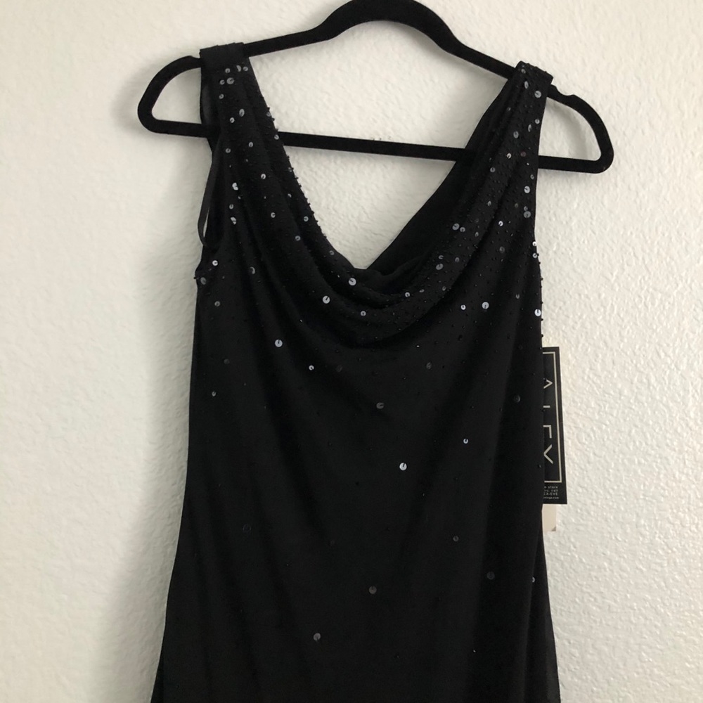 Alex | Long sequins black evening dress